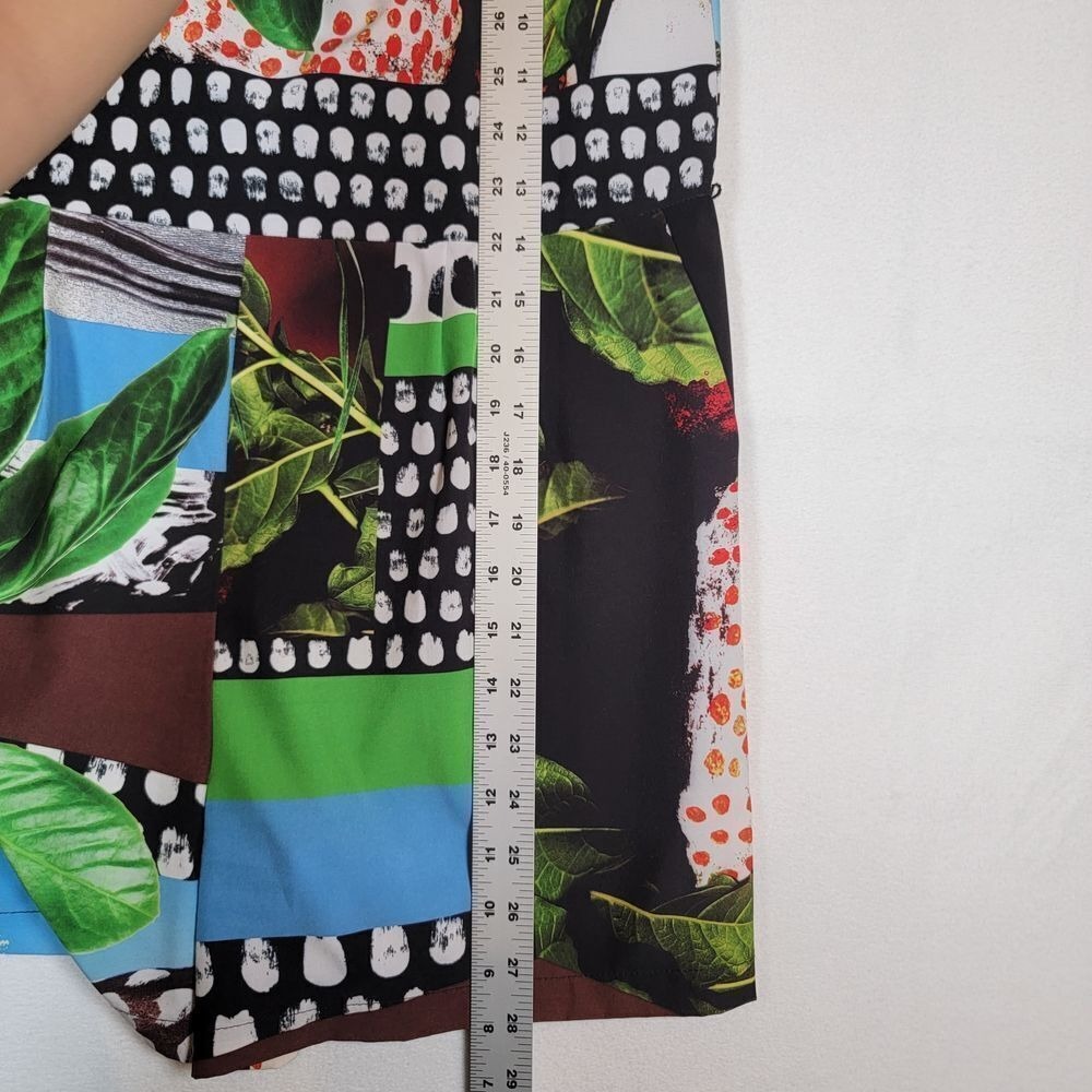 CLOVER CANYON Romper Womens S Small Patchwork Abstract Floral Print MISSING BELT - Picture 8 of 13